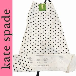 Kate Spade New York  Black Heart Pattern Apron